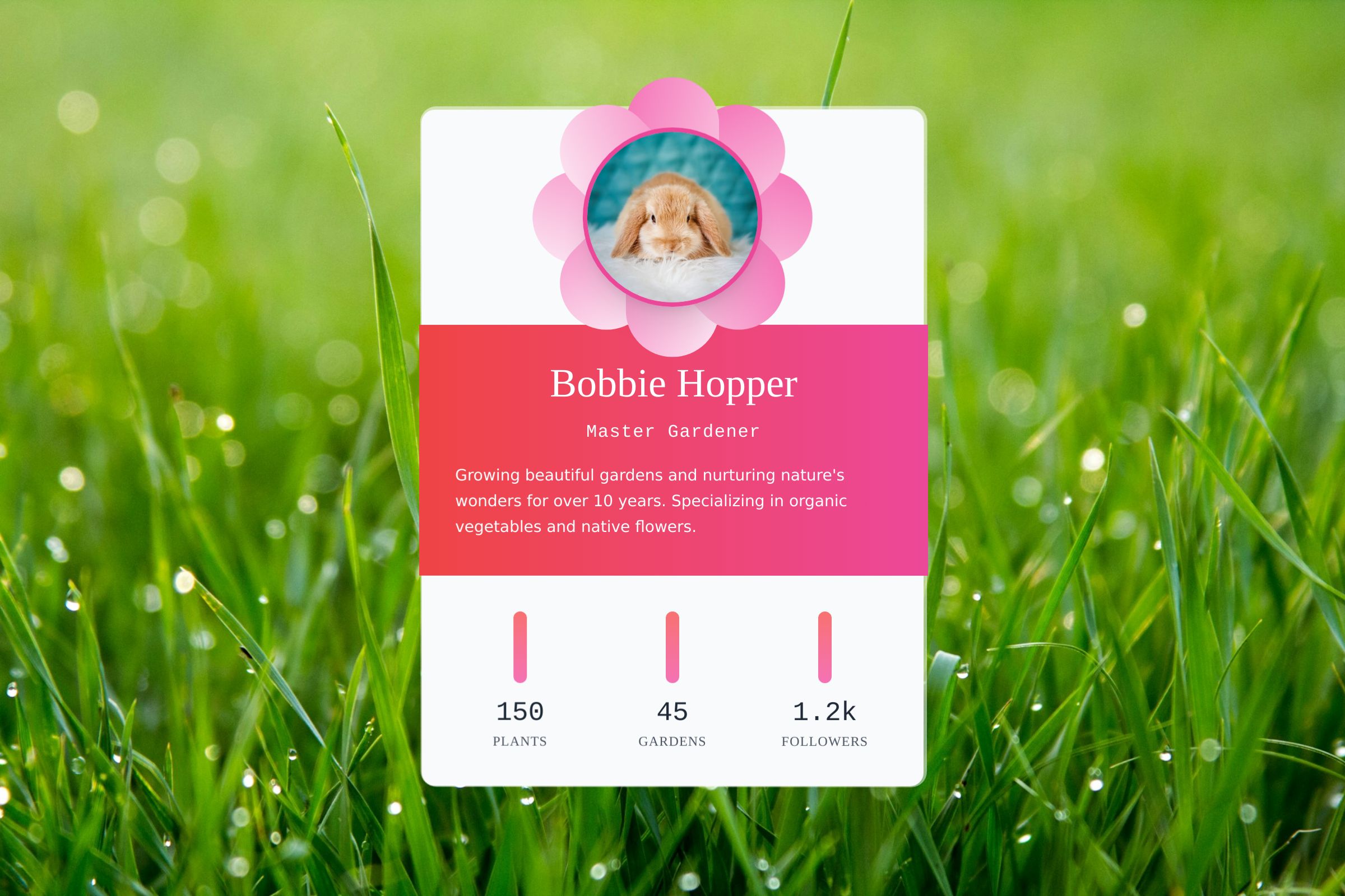 Garden Profile Card - DD3