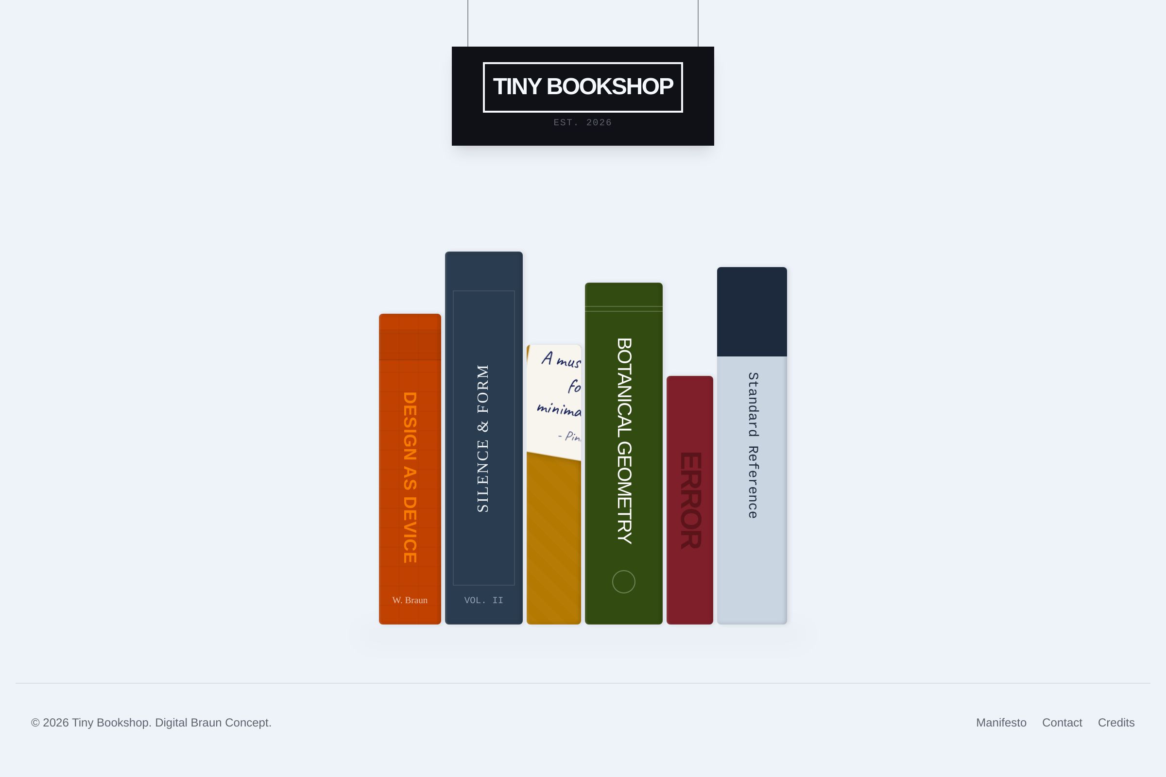 Tiny Bookshop Shelf