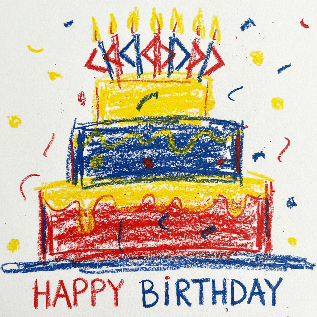 Crayon Cake