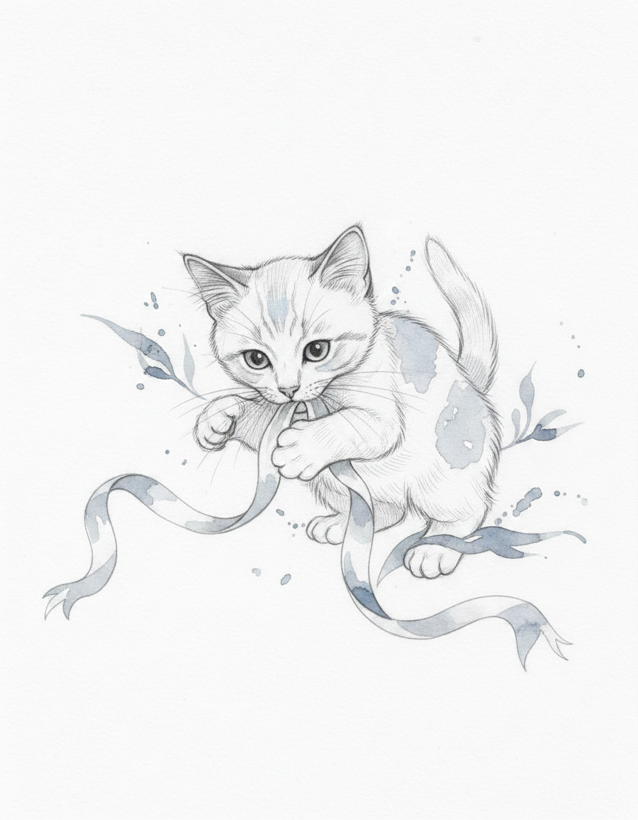 Kitten Illustration