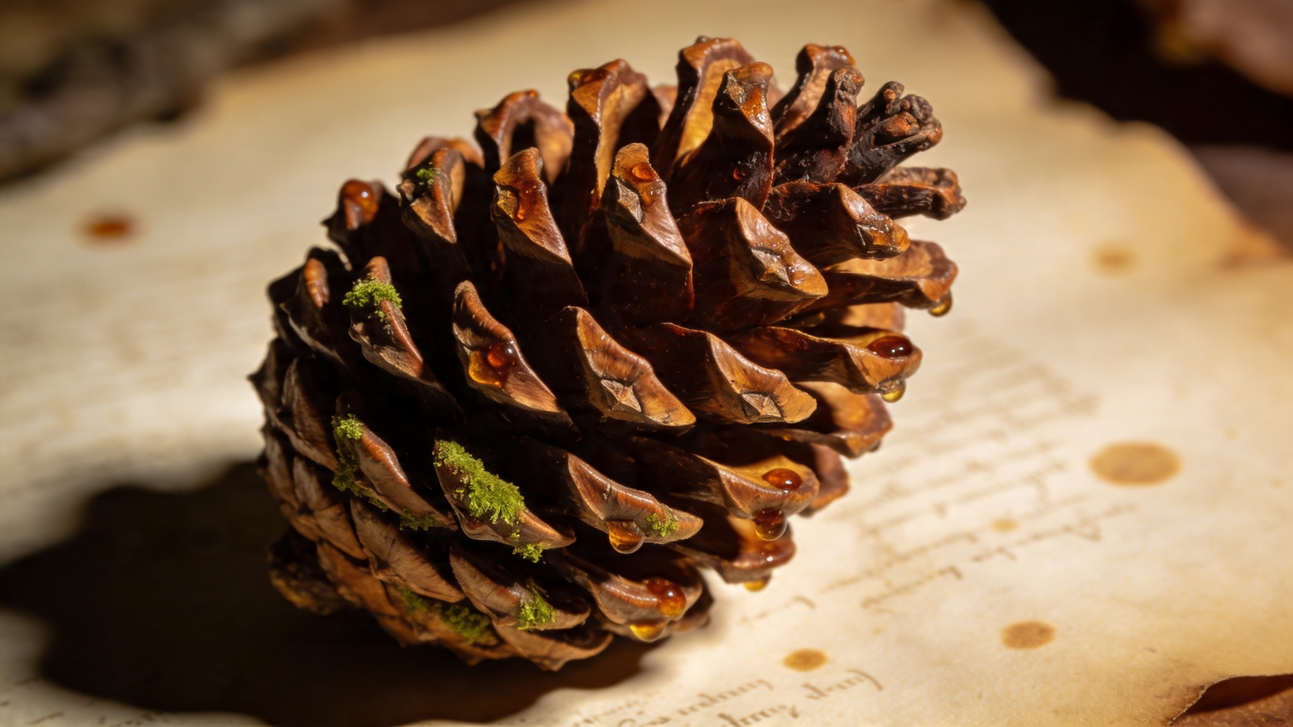 Pine cone macro