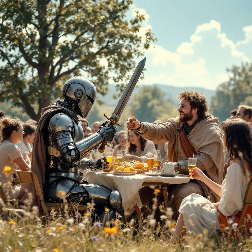 Knight and Villagers