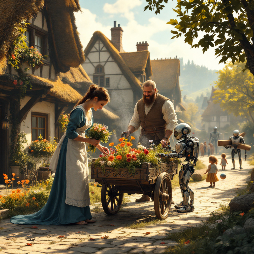 Robot Flower Vendor