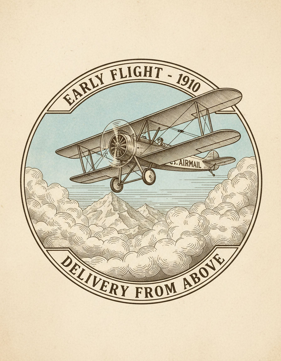 Aviator's Horizon Stamp
