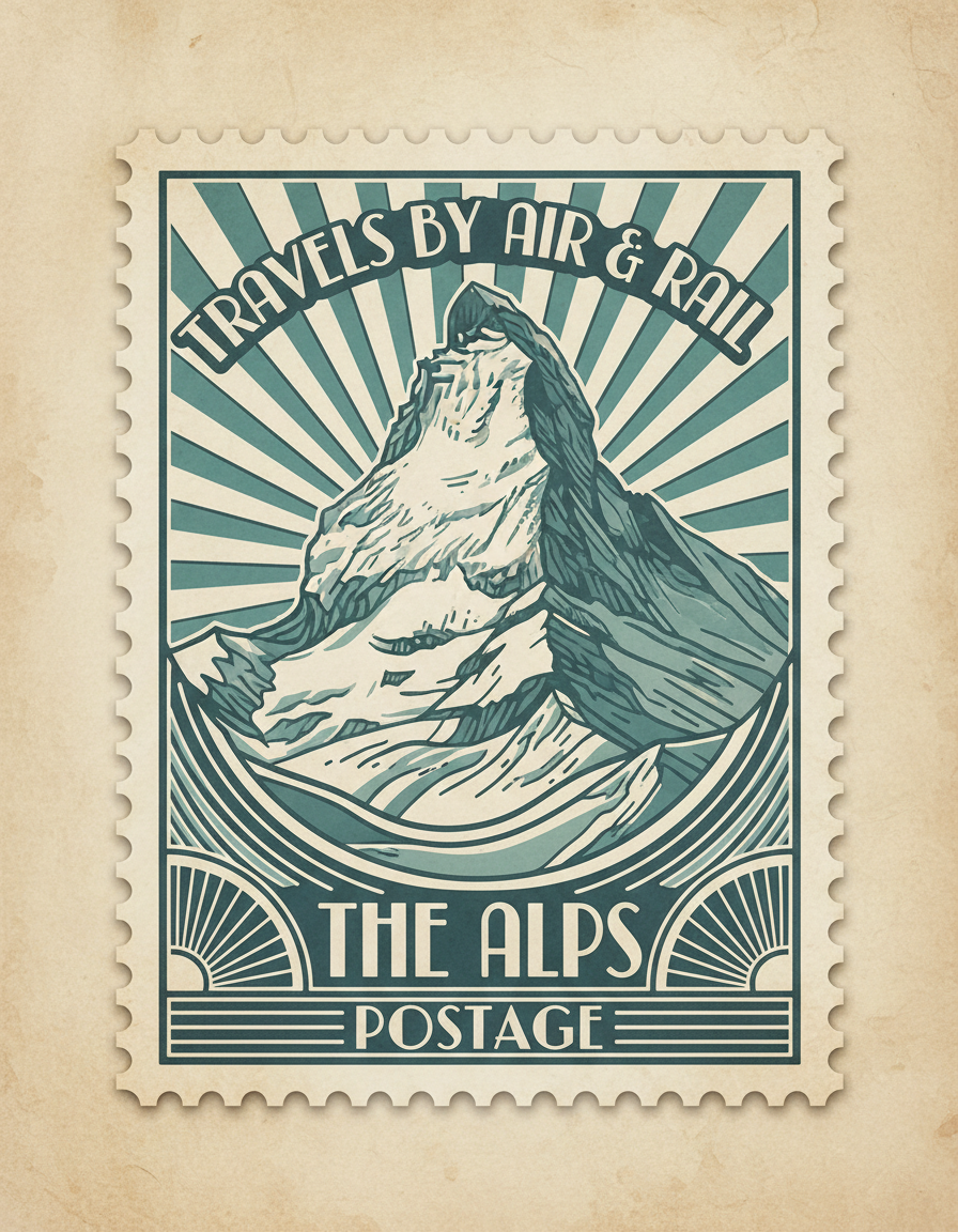 Mountain Peak Stamp