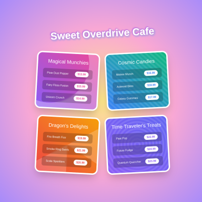 Candy Shop Menu - DailyDiv - 2