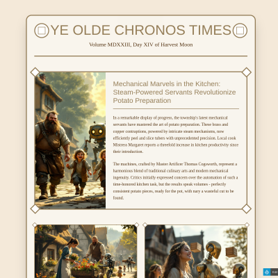 Retro-Futuristic Blog Layout