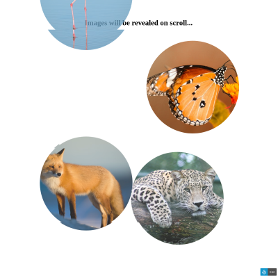 WOW - Reveal elements on scroll