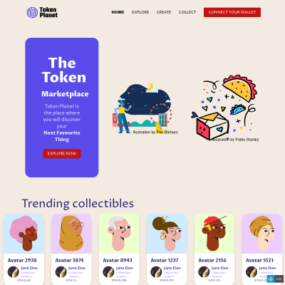 Token Planet Tailwind