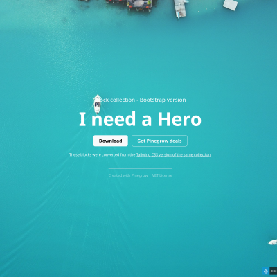 I Need a Hero Collection - Bootstrap