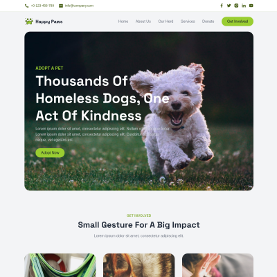 Happy Paws - DOW10 - Tailwind CSS