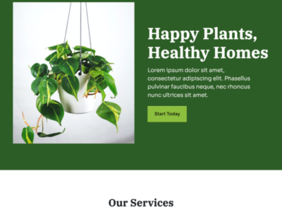 Happy Plants - DOW3 - Tailwind CSS