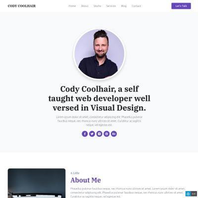 Cody Coolhair - Bootstrap 5