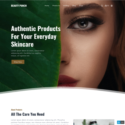 Beauty Punch - Tailwind CSS