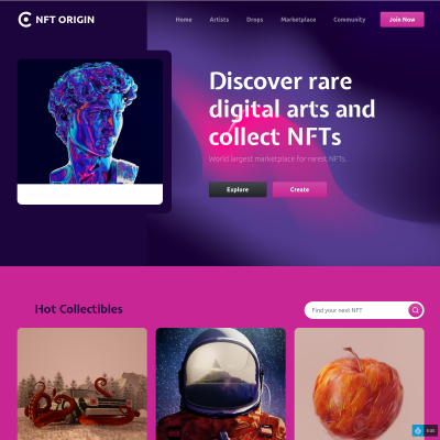 NFTOrigin - Bootstrap 5