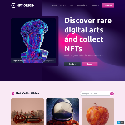 NFTOrigin - Tailwind CSS