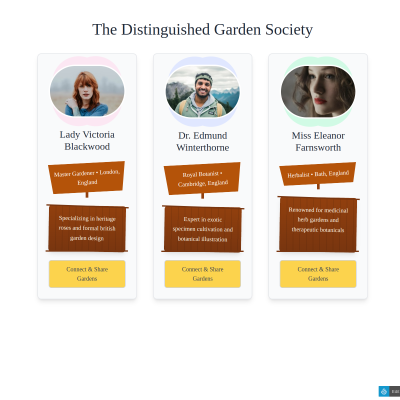 Garden Profile Card