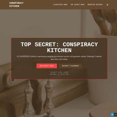 Conspiracy Kitchen
